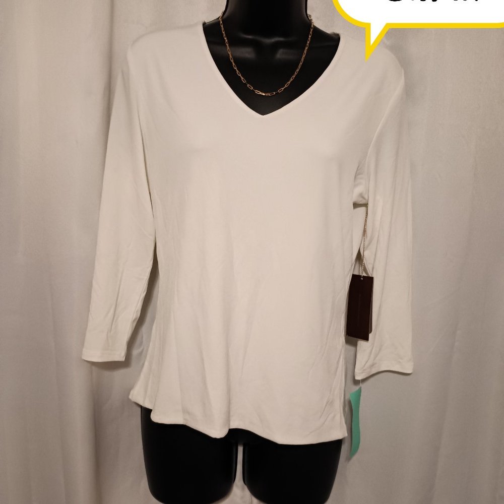 White silk longsleeve
